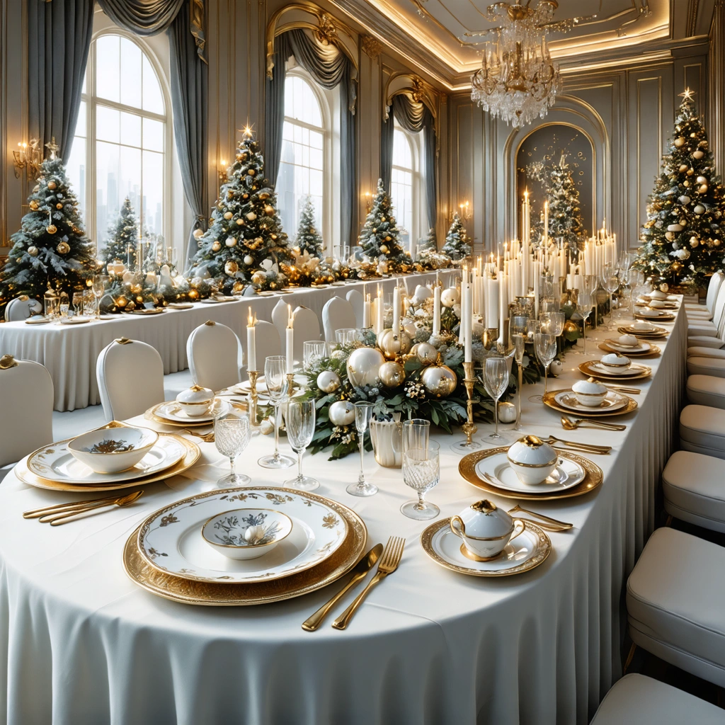 Festive Tableware: Elegant Dining for Gatherings
