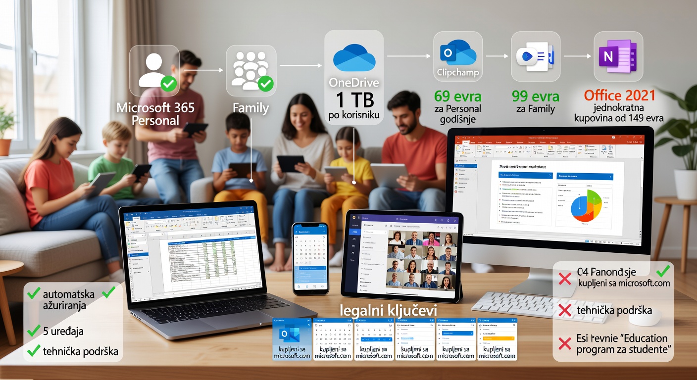 Najbolji načini kupovine i korišćenja Microsoft 365 i Office paketa za vaš dom